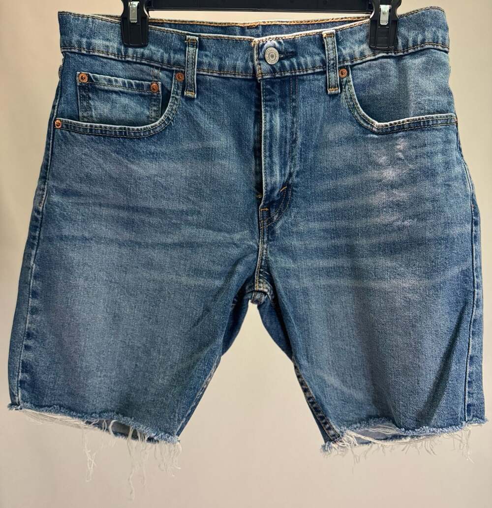Levi's 412 Slim Taper Denim Cut-Off Shorts Size W33